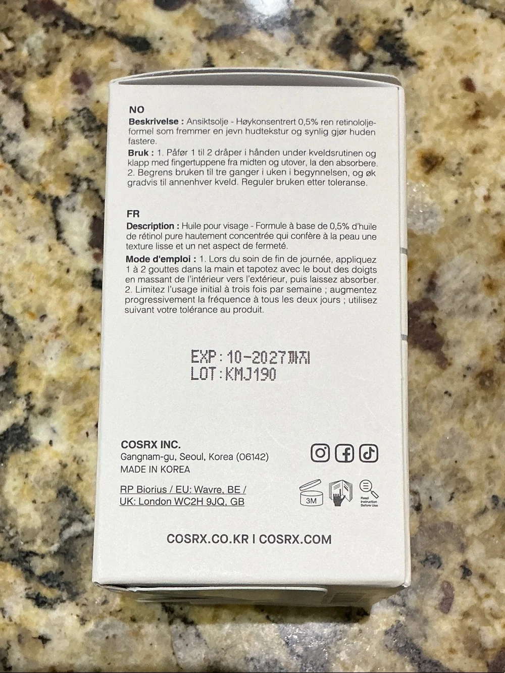 COSRX retinol oil